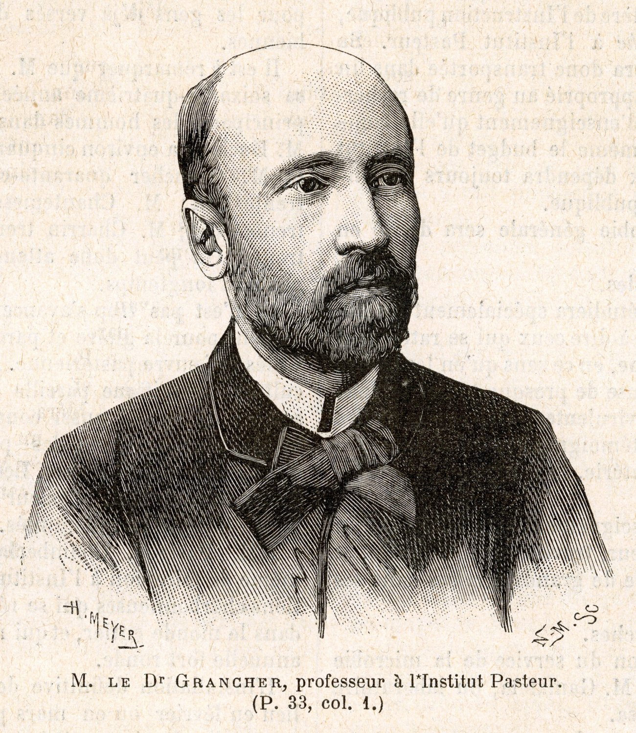 "M. Le Dr Grancher, professeur à l'Institut Pasteur" © Institut Pasteur/Archives Direction "M. Le Dr Grancher, professeur à l'Institut Pasteur" © Institut Pasteur/Archives Direction