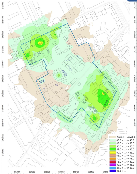 Carte du bruit Institut Pasteur