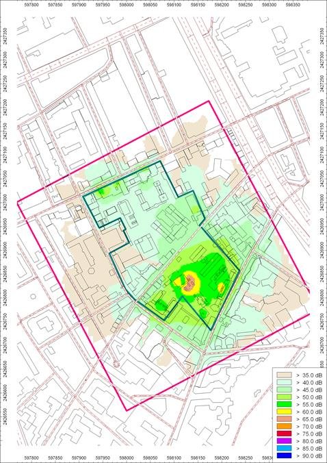 Carte de bruit campus