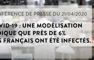COVID-19 : une modélisation indique que près de 6% des Français ont été infectés - Institut Pasteur